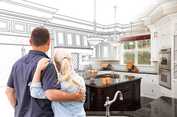 Custom kitchen cabinets installed in a Washington home